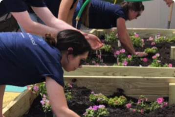 Woman's gardening commitment to the community